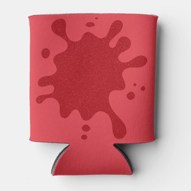 Rafraîchisseur Pour Canette Custom Red Splash Can Cooler (Devant)