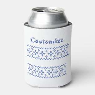 Rafraîchisseur Pour Canette Cute Blue Snowflakes Motif Thunder_Cove