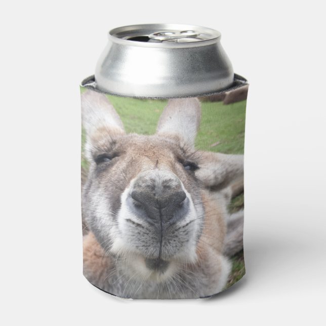 Rafraîchisseur Pour Canette Cute drôle Visage Australie Kangaroo Bière (Can devant)