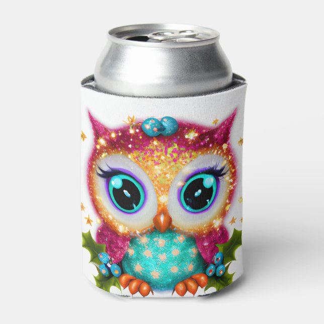 Rafraîchisseur Pour Canette Cute et adorable Kawaii Baby Owl (Can devant)