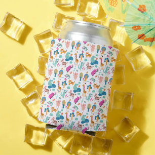 Rafraîchisseur Pour Canette Cute et colorée Jungle Animaux Motif
