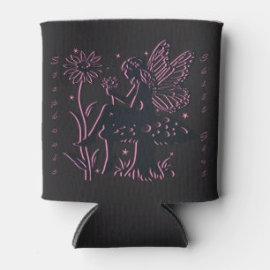Rafraîchisseur Pour Canette Cute Fairy Champagne et Flower Fill Girl