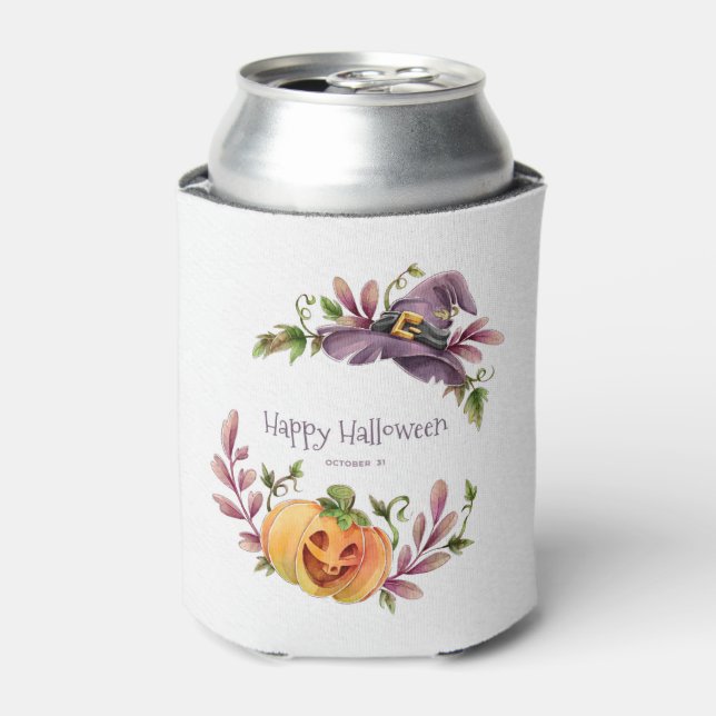 Rafraîchisseur Pour Canette Cute Halloween Autumn Folier Can Cooler (Can devant)