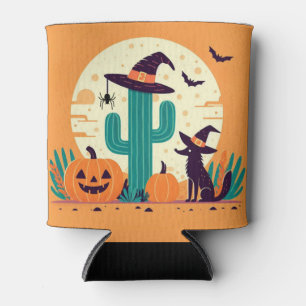Rafraîchisseur Pour Canette Cute, sud-ouest du désert d'Halloween/cactus