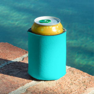 Rafraîchisseur Pour Canette Cyan Bleu Vert Turquoise Couleur Uni