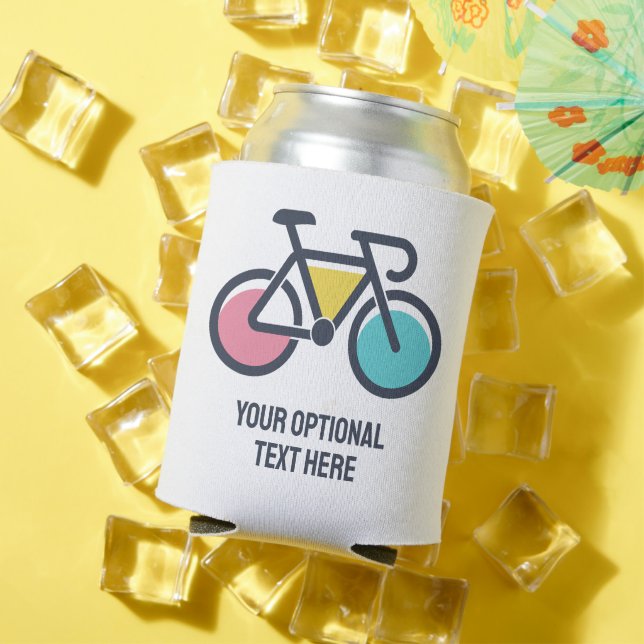 Rafraîchisseur Pour Canette Cyclisme de texte personnalisé (Été in situ)