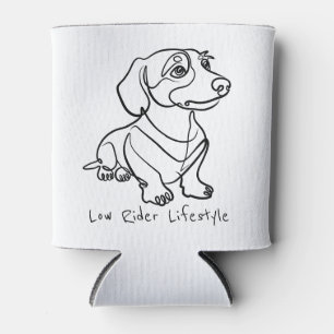 Rafraîchisseur Pour Canette Dachshund Art Linéaire - Style de Vie Low Rider