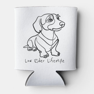 Rafraîchisseur Pour Canette Dachshund Art Linéaire - Style de Vie Low Rider