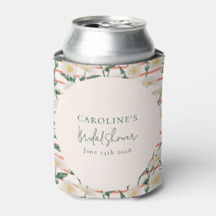 Rafraîchisseur Pour Canette Daisies Rétro Floral Vert Mariage Personnalisé
