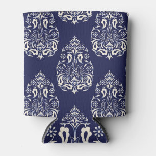 Rafraîchisseur Pour Canette Damask Dreams : Blue Seamless Elegance