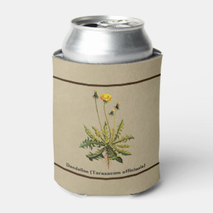 Rafraîchisseur Pour Canette Dandelion Sur Vieux Papier