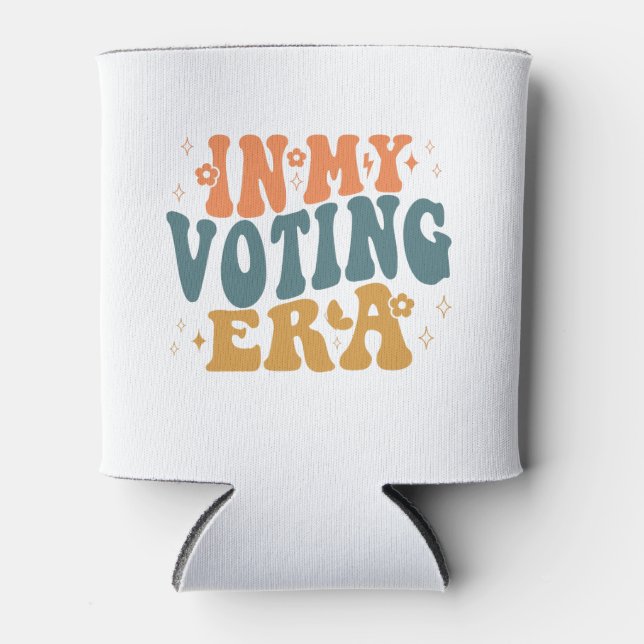 Rafraîchisseur Pour Canette Dans Mon Ère De Vote Retro Wavy (Devant)