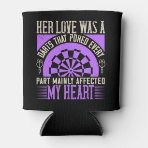 Rafraîchisseur Pour Canette Darts - Son Amour Était Un Feu Affecté Mon Coeur