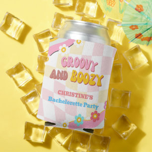 Rafraîchisseur Pour Canette Décor Bachelorette super Et Boozy Années 70