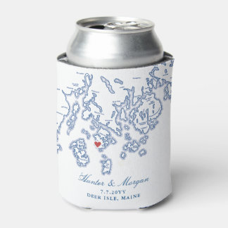 Rafraîchisseur Pour Canette Deer Isle Maine Aragosta Mariage Faveur Coozie