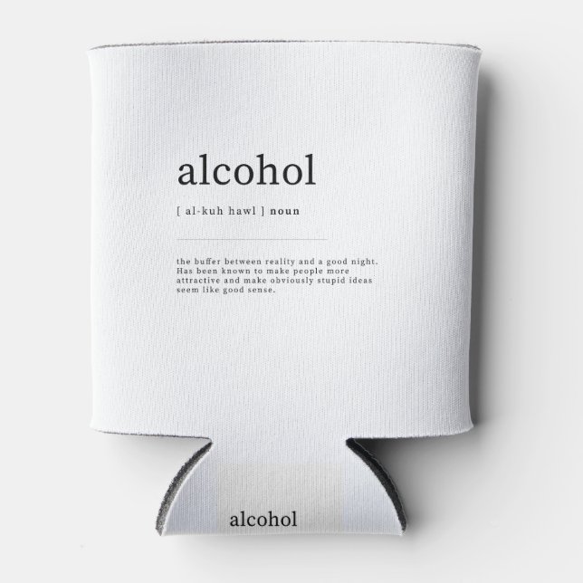 Rafraîchisseur Pour Canette Définition De L'Alcool Signifiant Dictionnaire Déc (Devant)
