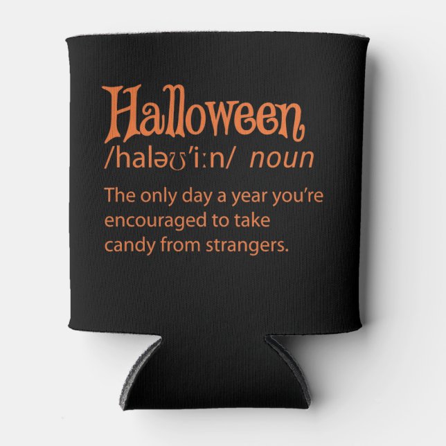 Rafraîchisseur Pour Canette Définition du dictionnaire Halloween Funny (Devant)