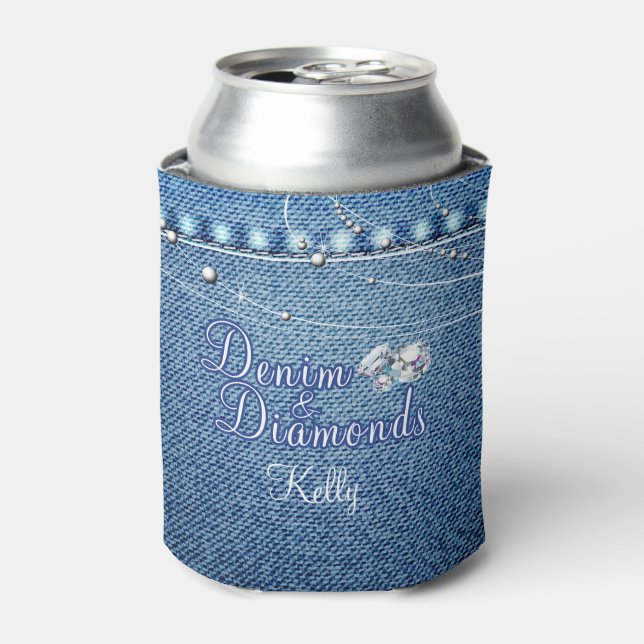 Rafraîchisseur Pour Canette Denim et diamants (Can devant)