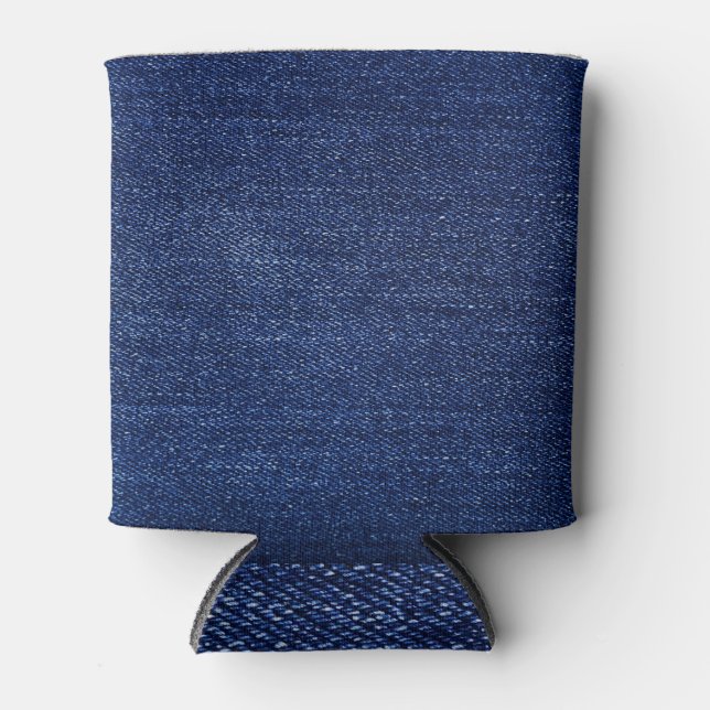 Rafraîchisseur Pour Canette Dénim jeans tissu : arrière - plan texturé. (Devant)