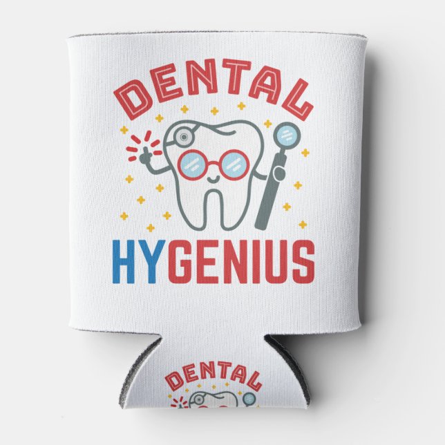 Rafraîchisseur Pour Canette Dental Hygénie Hygiéniste RDH Drôle Appréciation (Devant)