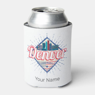 Rafraîchisseur Pour Canette Denver Colorado États-Unis Skyline Vintage USA