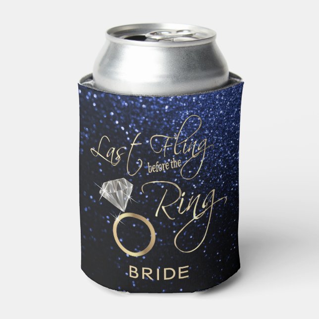 Rafraîchisseur Pour Canette Dernier Fling avant l'anneau Bachelorette Bleu (Can devant)