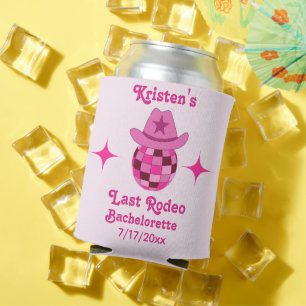 Rafraîchisseur Pour Canette Dernier Rodéo Pink Disco Cowgirl Enterrement de Vi