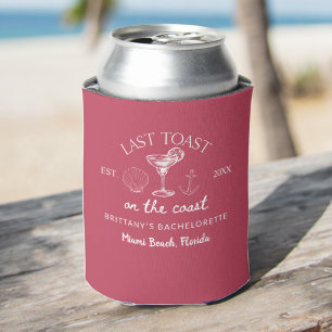 Rafraîchisseur Pour Canette Dernier Toast Sur La Côte Beach Bachelorette Party