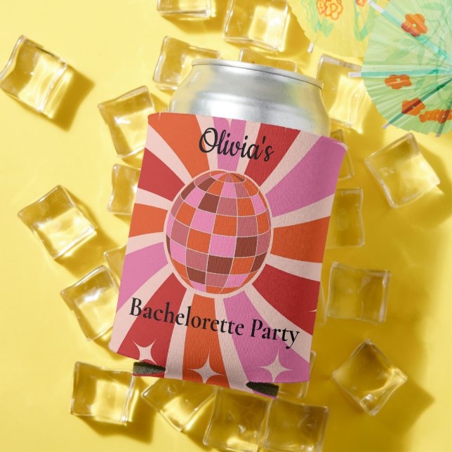 Rafraîchisseur Pour Canette Dernière Disco Rétro  enterrement de vie de jeune  (Été in situ)