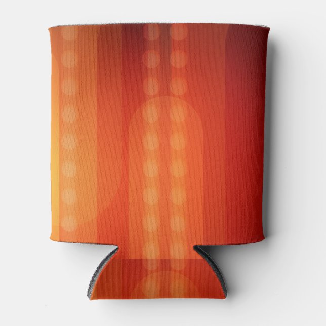 Rafraîchisseur Pour Canette Des points orange pour une canette vivante (Devant)