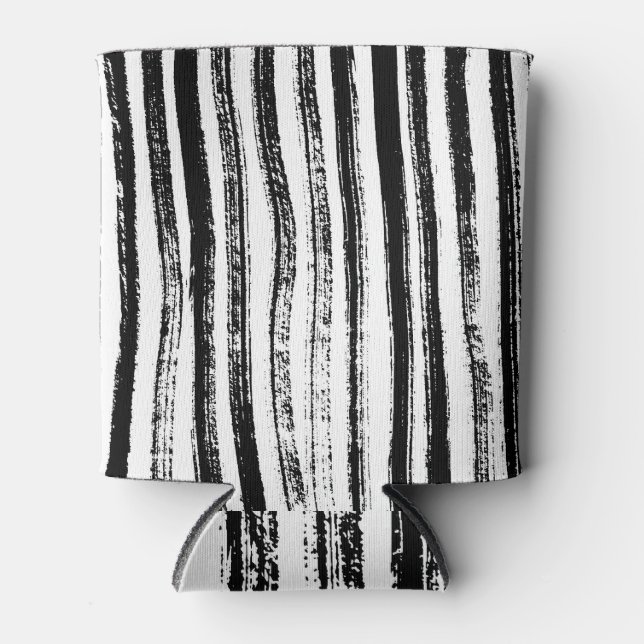 Rafraîchisseur Pour Canette Design en bande d'encre zébrée (Devant)