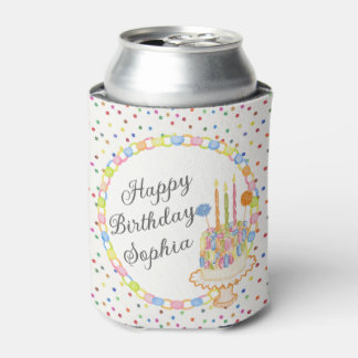 Rafraîchisseur Pour Canette Dessert de fête d'anniversaire Confetti