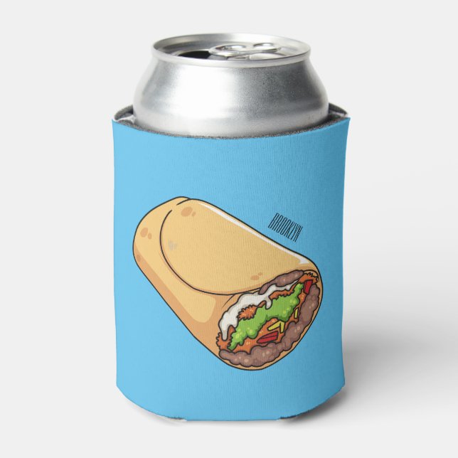 Rafraîchisseur Pour Canette dessin animé de Burrito (Can devant)