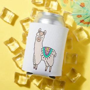 Rafraîchisseur Pour Canette dessin animé de llama alpaga souriant