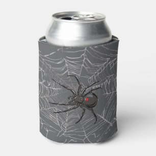 Rafraîchisseur Pour Canette Dessin d'art d'araignée veuve noire et toile d'ara