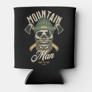 Rafraîchisseur Pour Canette dessin du crâne cool; nature; montagnes; camping; 
