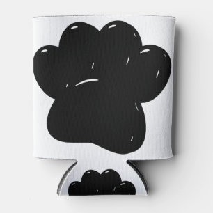 Rafraîchisseur Pour Canette Dessin Empreinte de patte de chien brillant