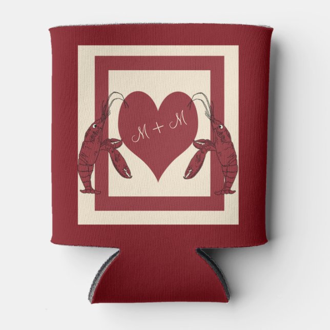 Rafraîchisseur Pour Canette Deux Coeur de langouste (Devant)