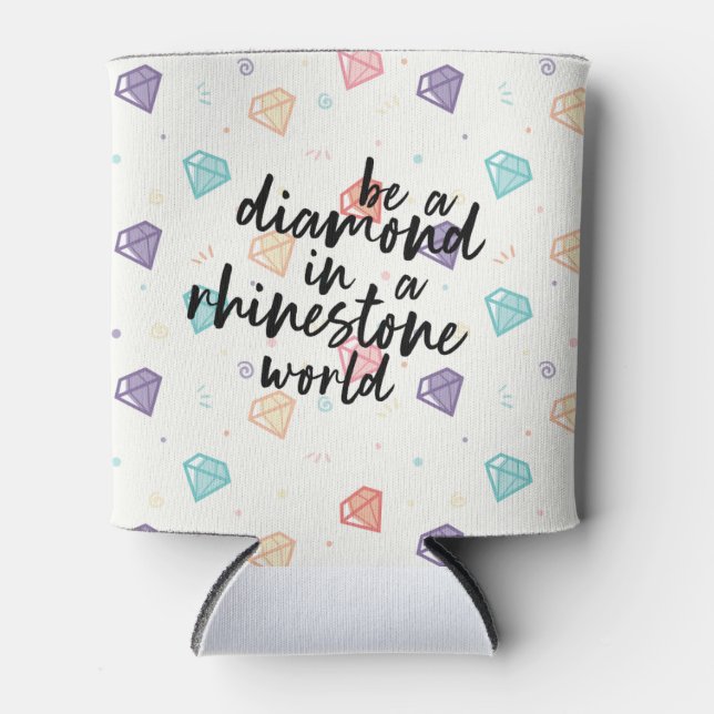 Rafraîchisseur Pour Canette Diamant dans un monde de strass (Devant)