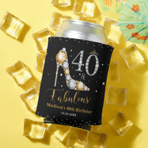 Rafraîchisseur Pour Canette Diamond Parties scintillant Quarante et fabuleux 4