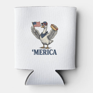 Rafraîchisseur Pour Canette Dinde patriotique 'Merica Hot Dog Vintage Chemise 