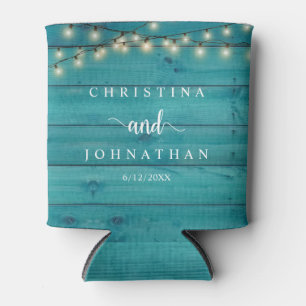 Rafraîchisseur Pour Canette Dîner mariage et fête, Rustic String Lights Can