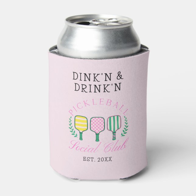 Rafraîchisseur Pour Canette Dink Drink Pickleball Social Club (Can devant)