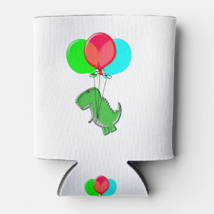 Rafraîchisseur Pour Canette Dino Mignonne Et En Colère Volant Avec Des Ballons