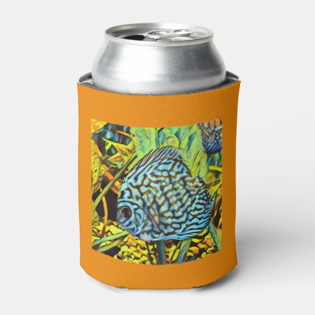 Rafraîchisseur Pour Canette Discus Coozie (Orange) (Can devant)