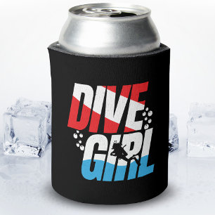 Rafraîchisseur Pour Canette Diver de plongée cadeau pour les femmes, Dive Girl