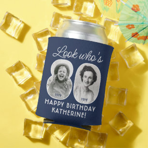 Rafraîchisseur Pour Canette DIY Couleurs • Regardez qui a 80 ans Fête d'annive