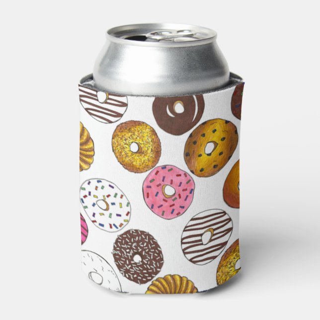 Rafraîchisseur Pour Canette Dizaines de beignets Petit-déjeuner Junk Food Foin (Can devant)