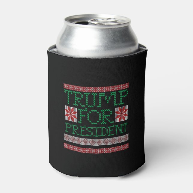 Rafraîchisseur Pour Canette Donald Trump Président 2016 Doudou de vacances moc (Can devant)