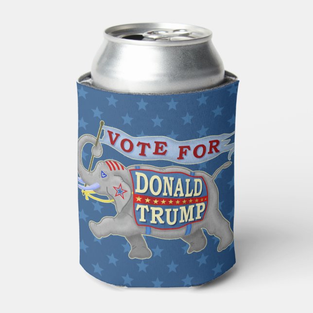 Rafraîchisseur Pour Canette Donald Trump Président 2024 Eléphant républicain (Can devant)